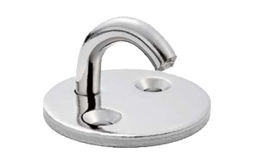 ニッサチェイン 丸型 ニッケル オープンアイプレート (鉄 ニッケル)(IPF-H)(輸入品)